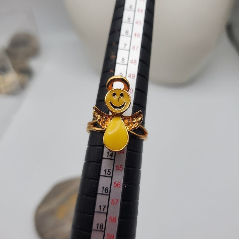 Smile guardian angel cute‎ adjustable ring